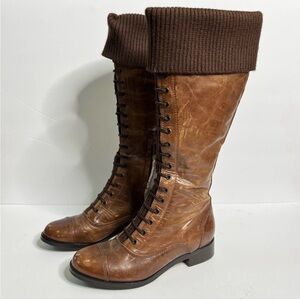 NWOT Cole Haan Air Whitley Chestnut Brown Tall Leather Boots